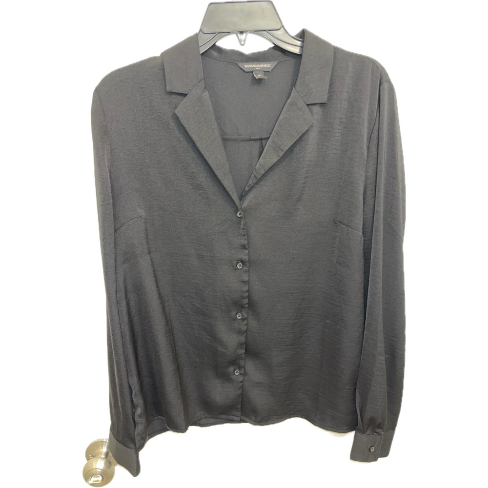 Banana Republic Black Button Down